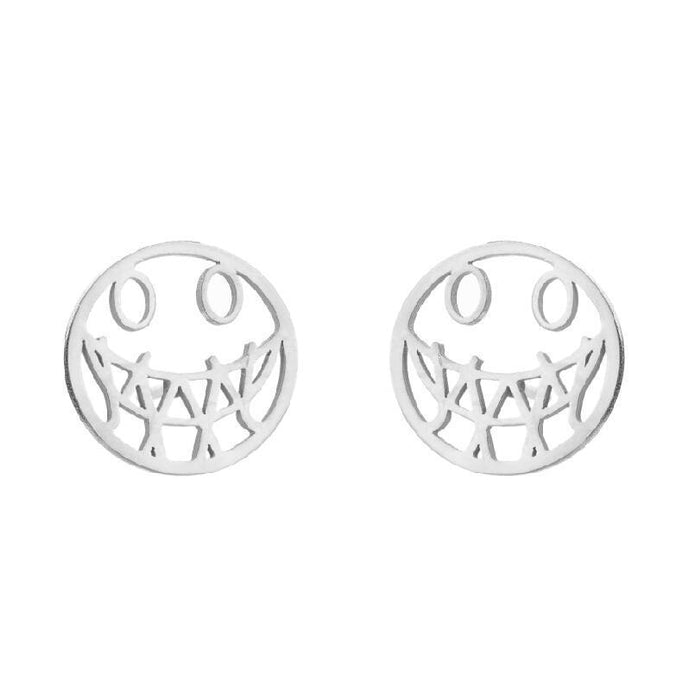 Halloween pumpkin skull earrings, European and American cross-border simple fashion ghost spider web earrings wholesale