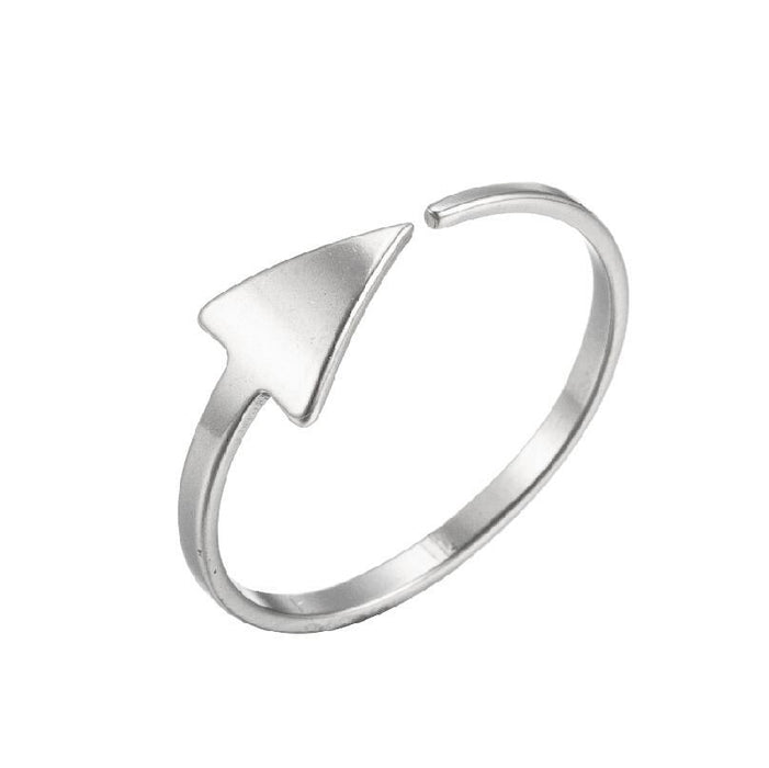 European and American simple arrow rings, wholesale of small and fresh stainless steel open rings