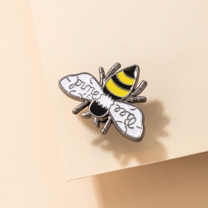 Colorful oil dripping bee irregular insect brooch clothing accessories