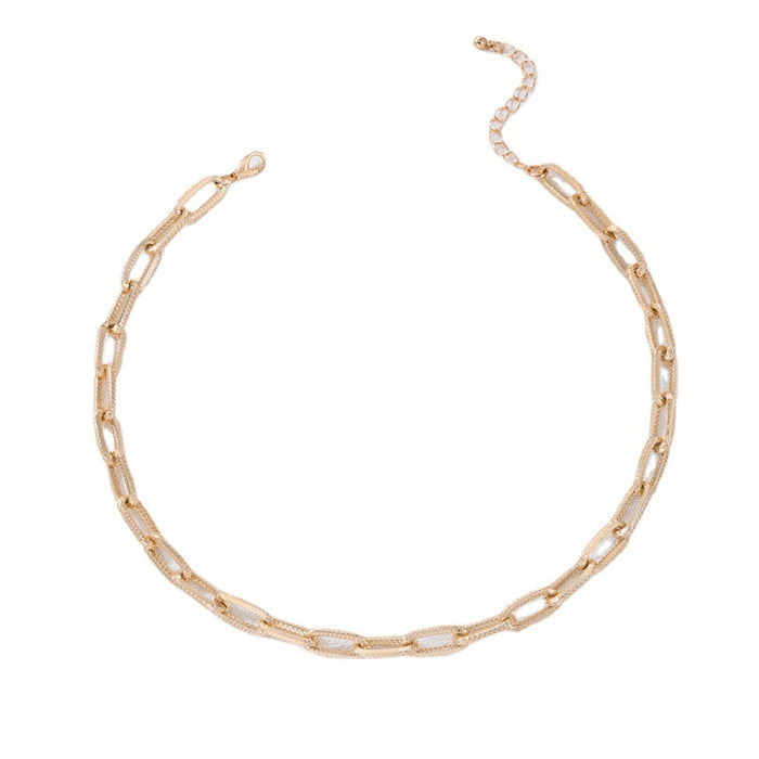 Classic Gold Chain Necklace - Minimalist Symbol Pendant for Women