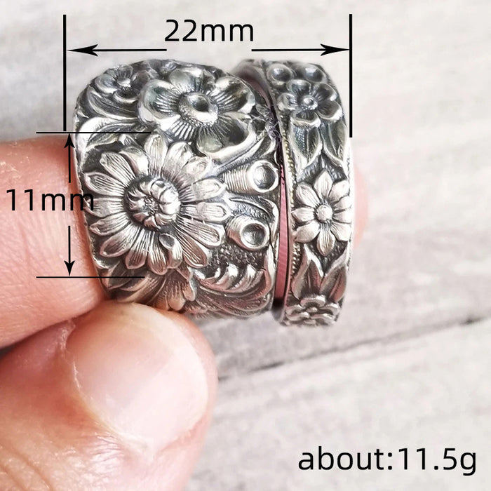 Sunflower dark flower ring blooming flower ring