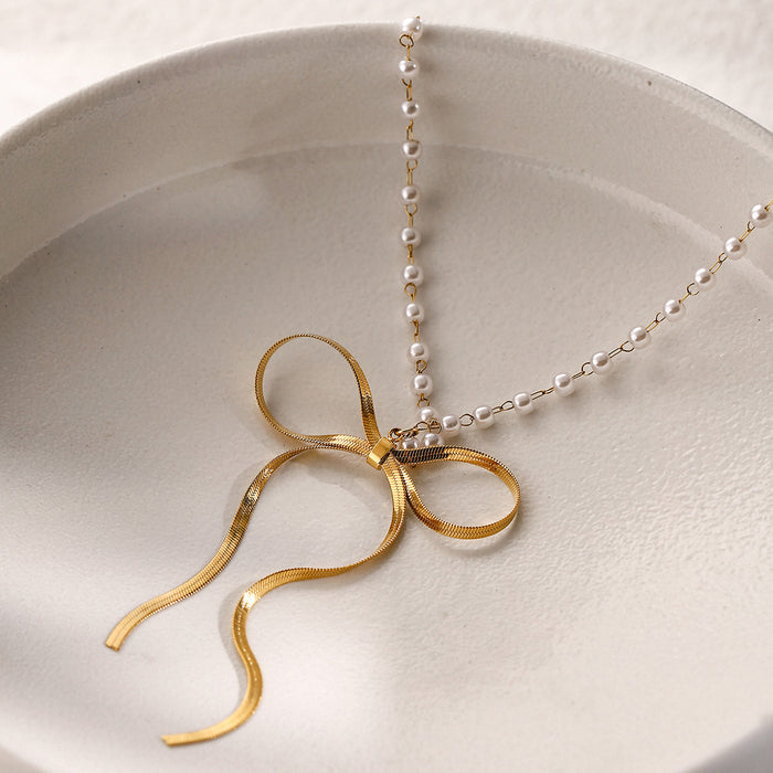 18K Gold-Plated Pendant Necklace with Minimalist Design - Women's Fashion Jewelry