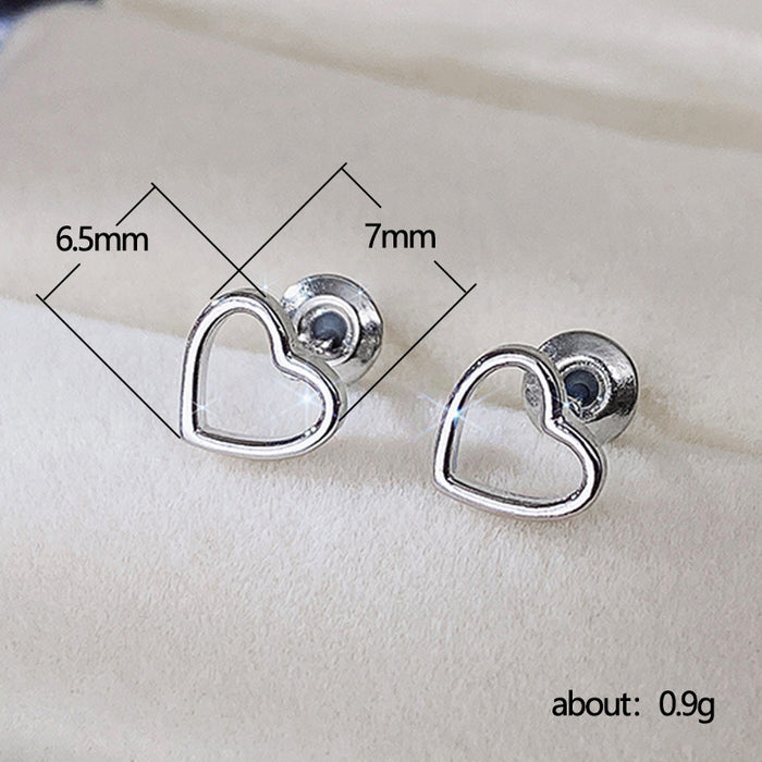 Heart shaped earrings Valentine's Day gift for girlfriend