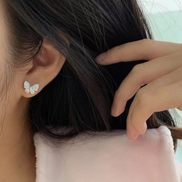 Pendientes de diamantes con lazo para mujer, dulces y frescos