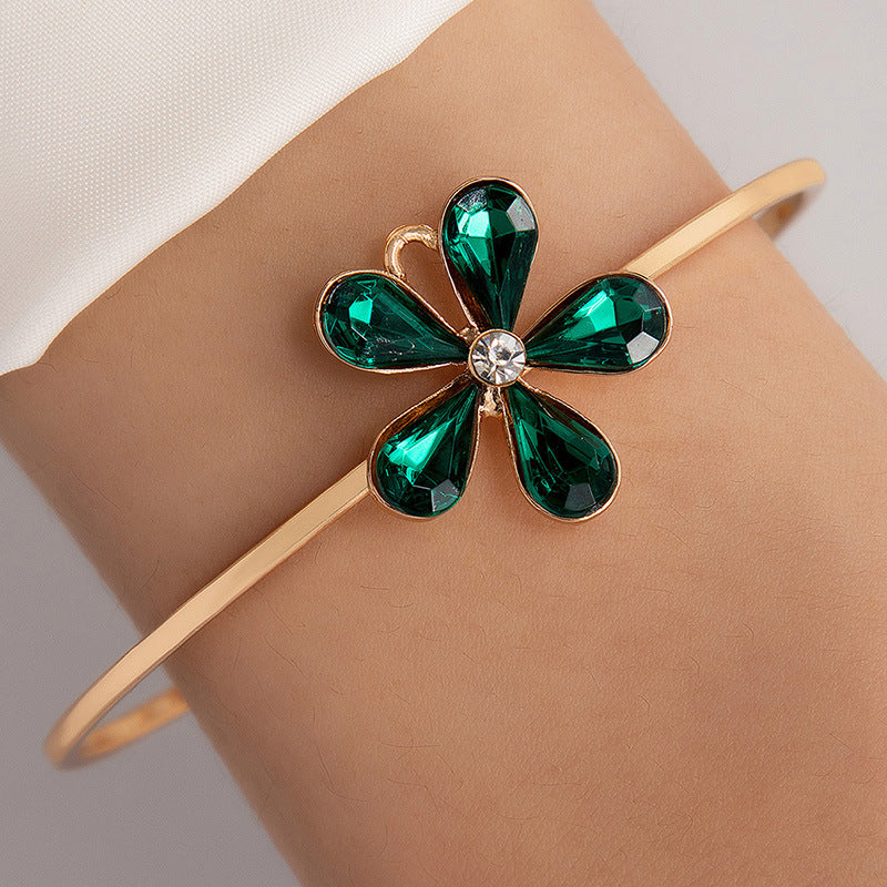 Floral Pearl Cuff Bracelet – Delicate Flower Jewelry