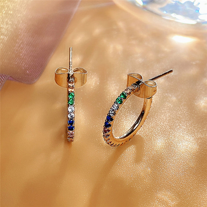 Colored diamond earrings for women
