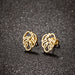 Bohemian Tree Leaf Stainless Steel Stud Earrings - Nature-Inspired Jewelry for a Vintage Look - wallojewerly 