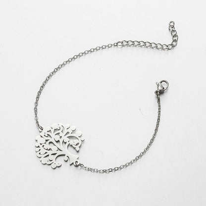 Tree of life coconut tree pendant bracelet, fashionable lotus bracelet cross-border wholesale