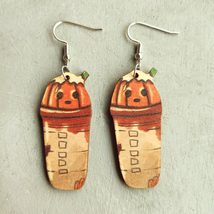 Maple wood earrings