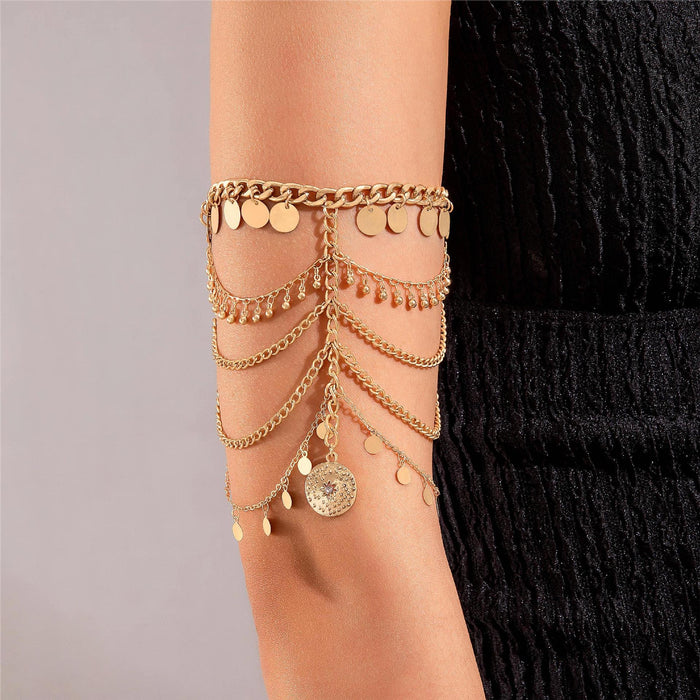 Butterfly Tassel Multi-Layer Bracelet - Fashionable Open Arm Chain