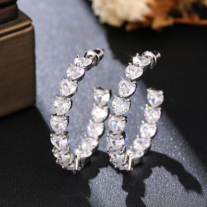 Korean style earrings European and American style U-shaped earrings for women