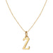 Gold alloy 26 English letter necklace - wallojewerly 