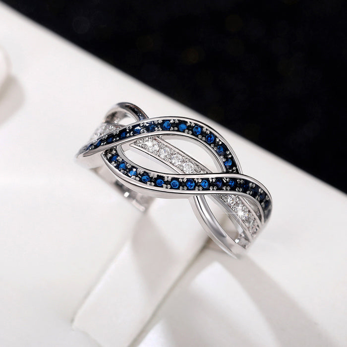 Personalized trend index finger ring, fashionable geometric line ring