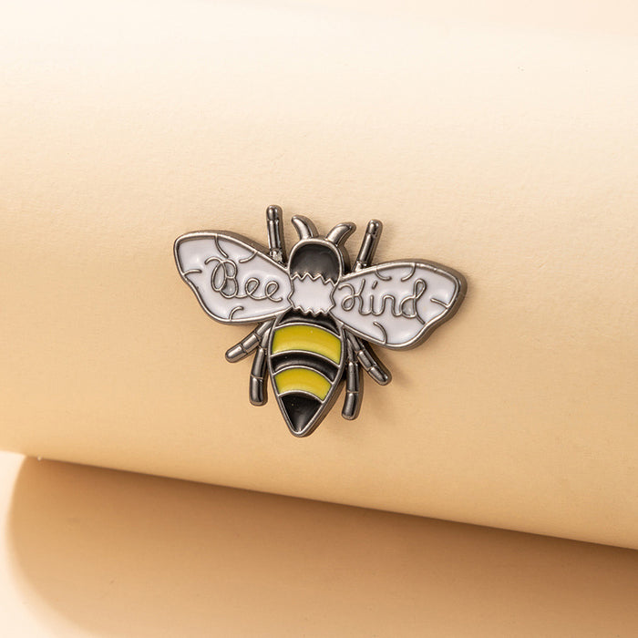 Colorful oil dripping bee irregular insect brooch clothing accessories