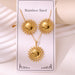 Wholesale 304 stainless steel hydraulic gold-plated earrings and necklace sets - wallojewerly 