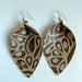 Creative Embossed Leather Earrings - High-Quality Vintage Earrings for Women - wallojewerly 