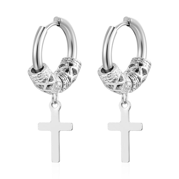 Pendant heart earrings 18K stainless steel plated earrings