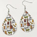 Beer Ice Beer Transparent Water Drop Acrylic Earrings - wallojewerly 