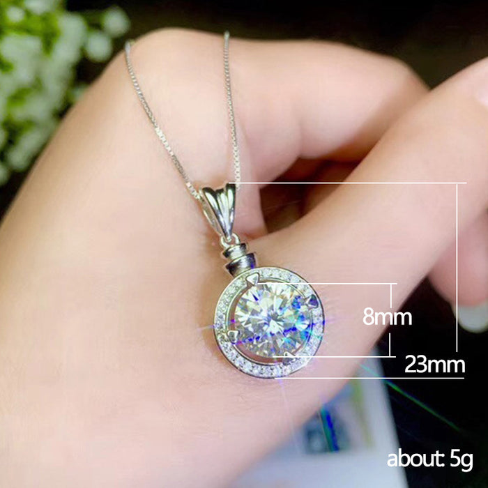 Imitation Moissanite Zircon Necklace Valentine's Day Gift Accessories