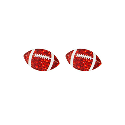 Acrylic Football Baseball Soccer Softball Volleyball Earrings - wallojewerly 