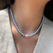 Wholesale Baroque-Shaped Freshwater Pearl Blue Swarovski Pearl Necklace, Bracelet, and Earring Sets - wallojewerly 