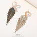 Silver Needle Rhinestone Tassel Earrings - Exaggerated Vintage Dangles for a Bold Look - wallojewerly 