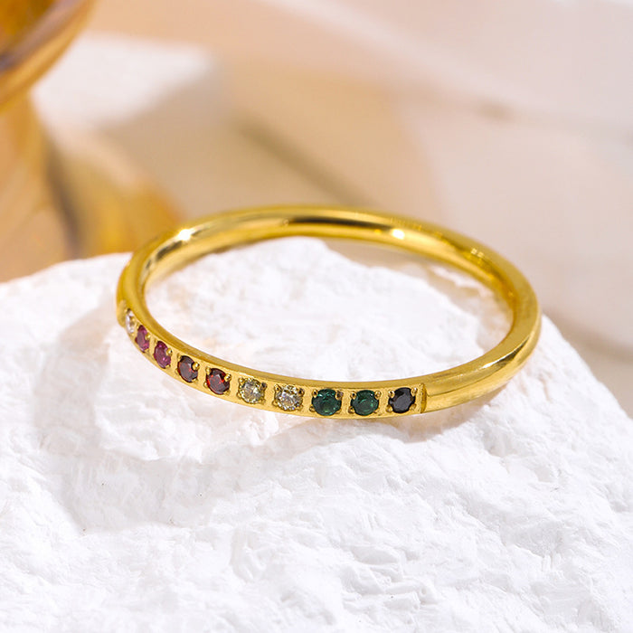 Wholesale stainless steel irregular textured diamond-set rings