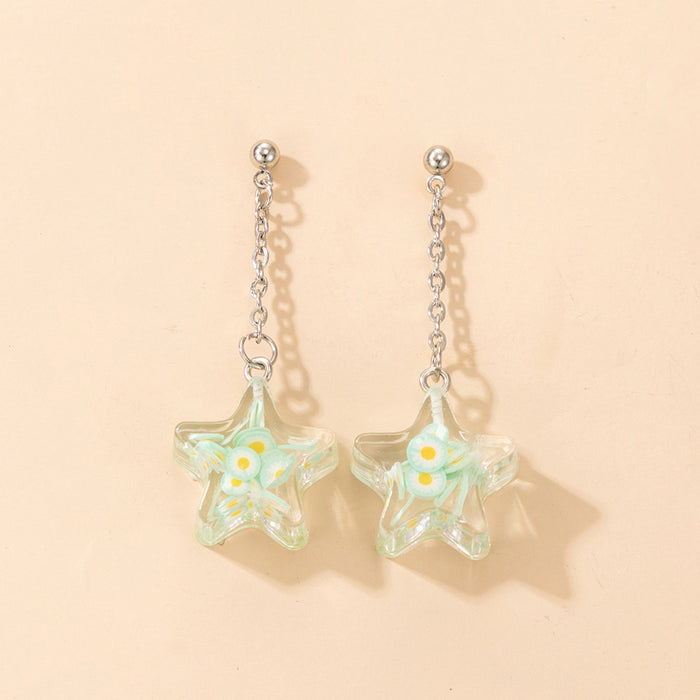 Alloy leaf earrings geometric earrings jewelry