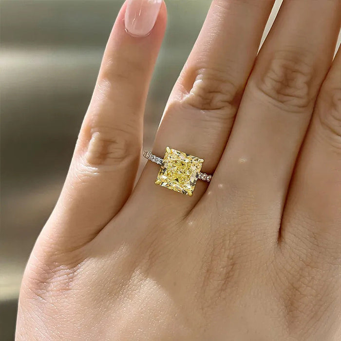 Anillo de cubo de azúcar estilo heroína de drama coreano anillo estilo princesa para mujer