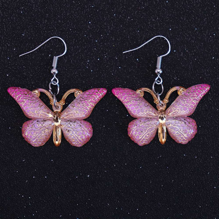 Colorful butterfly earrings