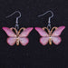 Colorful butterfly earrings