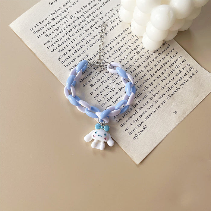 Cute puppy bracelet girly student accessories