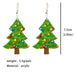 Acrylic Rainbow Christmas Tree & Gingerbread Man Earrings - wallojewerly 