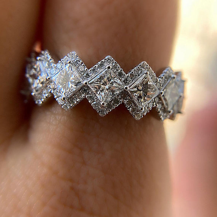 Hip-hop diamond Cuban ring trendy men's ring