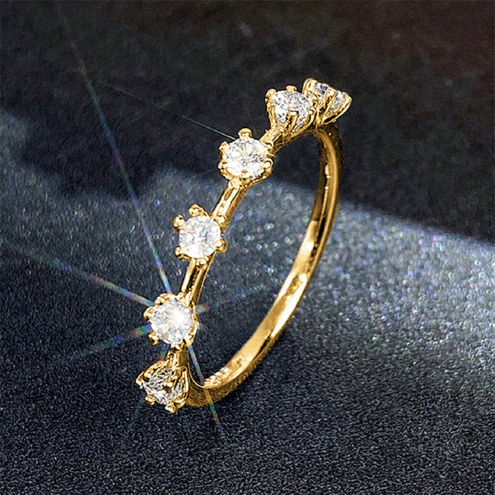 Women's light luxury all-match ring with full zircon inlay