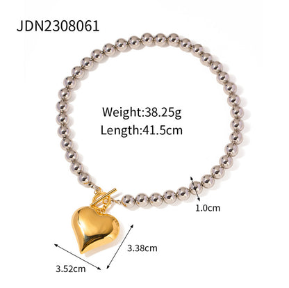 Fashionable Titanium Steel Clavicle Chain Necklace - 18K Gold-Plated Non-Fading Design for Women