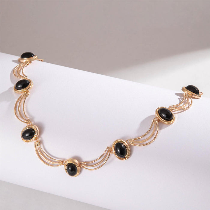 Oval geometric waist chain palace style retro sexy waist ornament