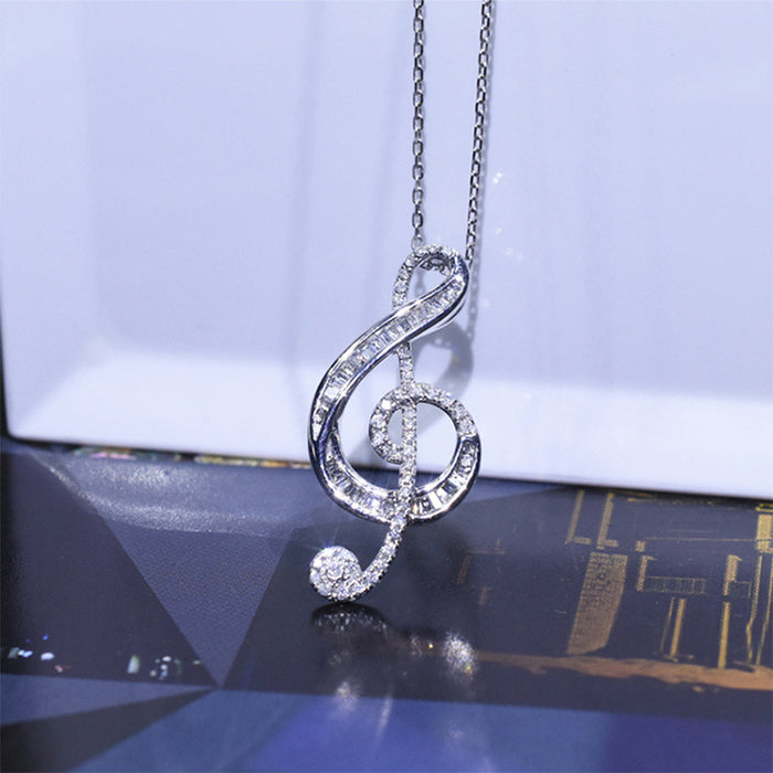 Elegant women's pendant necklace 35-cent note clavicle chain