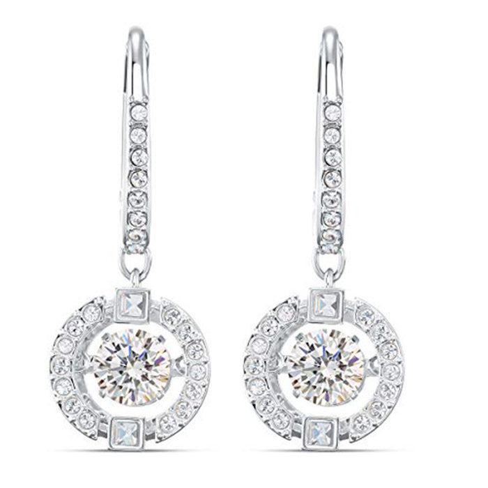 Beating heart shaped zircon earrings for women gift