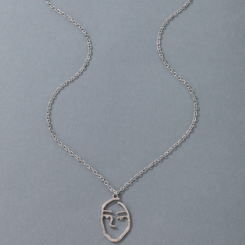 Cloud Pendant Necklace - Minimalist Geometric Chain for Women