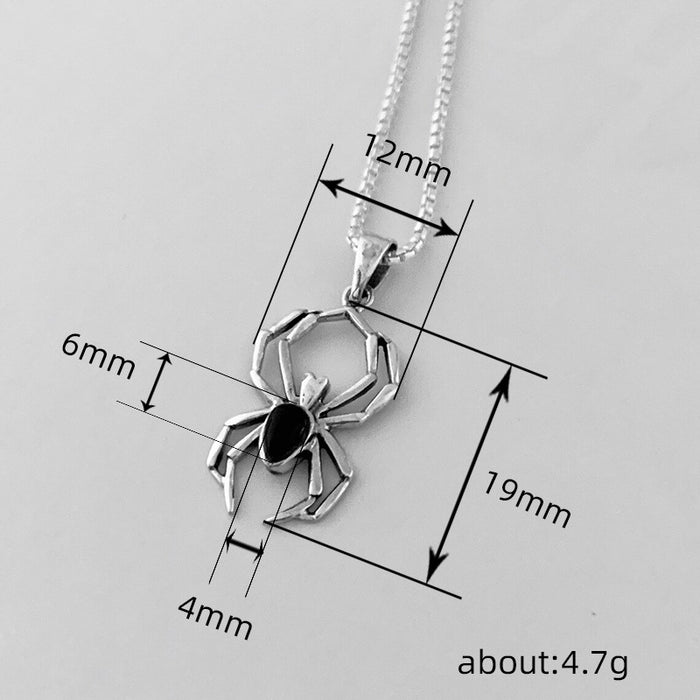 Halloween Ghost Spider Necklace