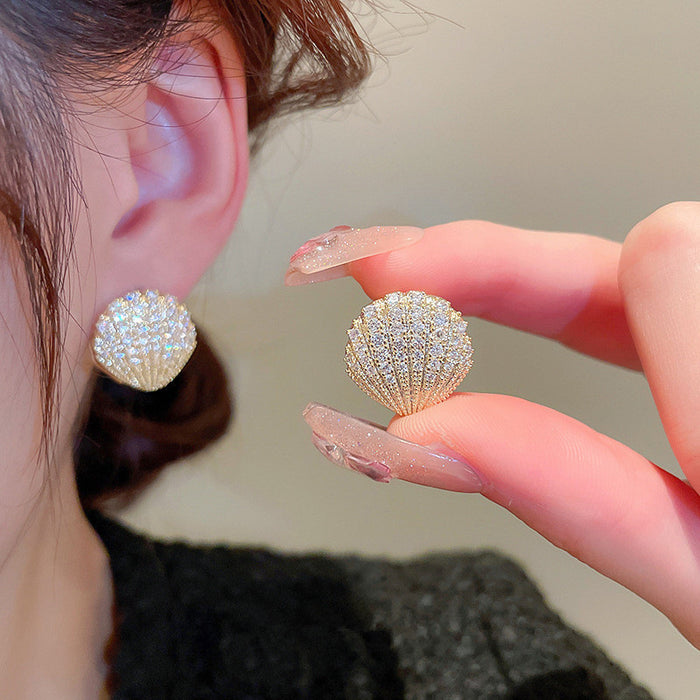 Baroque Flower Shell Earrings