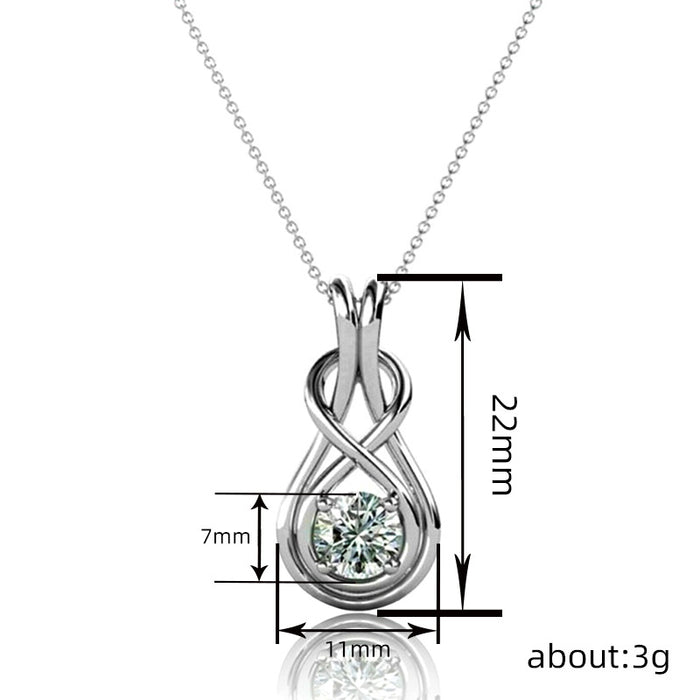 Cross Line Pendant Necklace