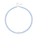 Wholesale Baroque-Shaped Freshwater Pearl Blue Swarovski Pearl Necklace, Bracelet, and Earring Sets - wallojewerly 