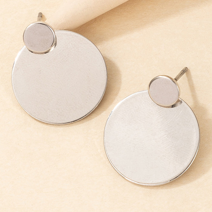 Geometric disc earrings all-match personality sequin earrings for women