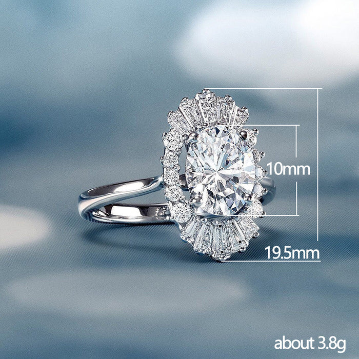 Flower Shaped Zirconia Ring Amazon Hot Selling Jewelry