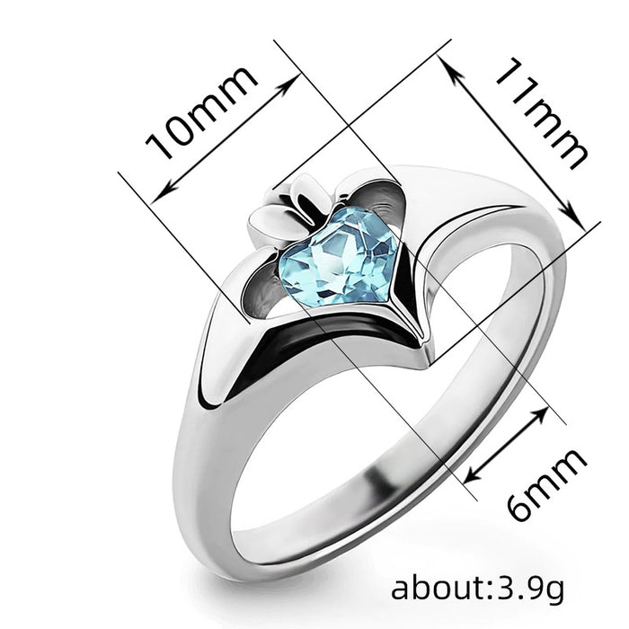 Simple floral ring Unisex floral design ring