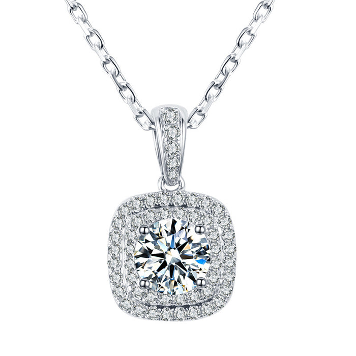 Full diamond zircon necklace, wedding anniversary gift