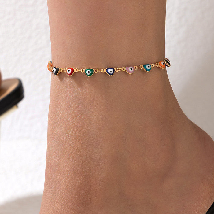 Star Tassel Anklet Set - Multilayer Woven Rope Jewelry