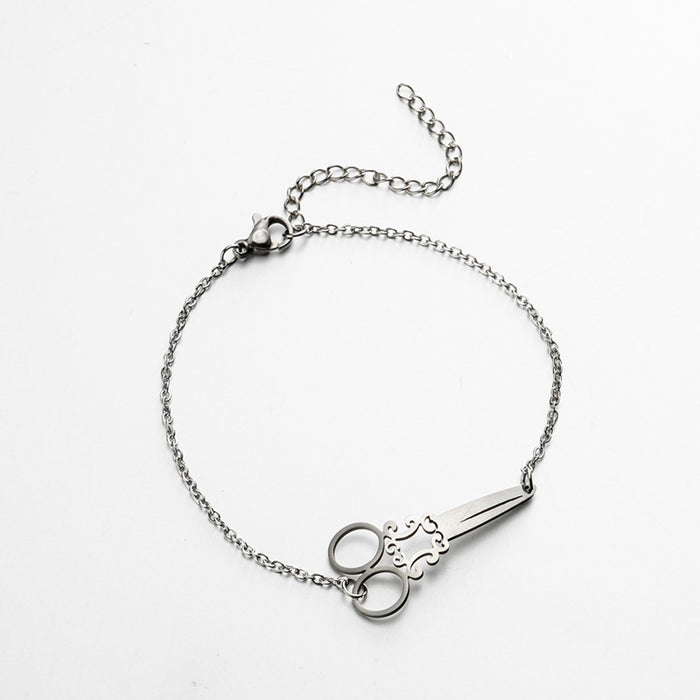 Scissor shape bracelet, European and American retro all-match ladies bracelet wholesale